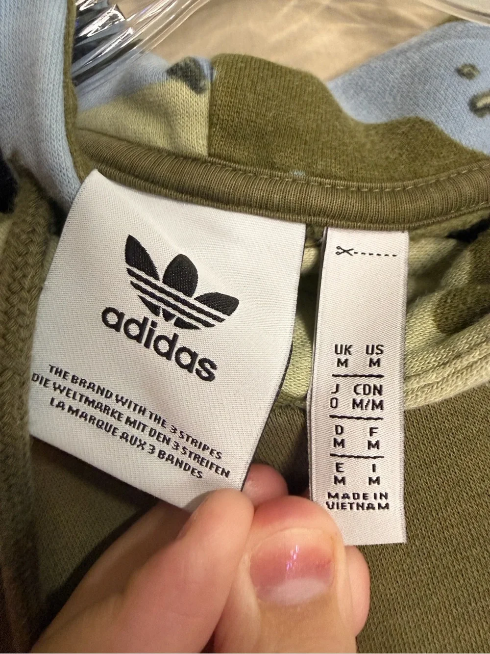 Adidas Originals H13474 Camo Trefoil Hoodie Focus Olive Men’s M unisex